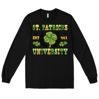 Black st. patricks university Long Sleeve Tee - MaliasSmallBusiness