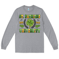 Heather Grey st. patricks university Long Sleeve Tee - MaliasSmallBusiness