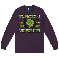 Plum st. patricks university Long Sleeve Tee - MaliasSmallBusiness