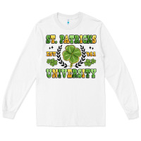 White st. patricks university Long Sleeve Tee - MaliasSmallBusiness