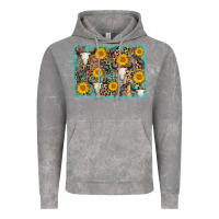 Cloud Rock cow skull sunflower background Vintage Hoodie - AdoDesignShop
