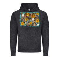 Vintage Black cow skull sunflower background Vintage Hoodie - AdoDesignShop