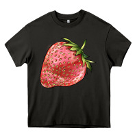Asphalt strawberry Heavy Core Tee - BarkalooDesign
