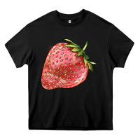 Black strawberry Heavy Core Tee - BarkalooDesign