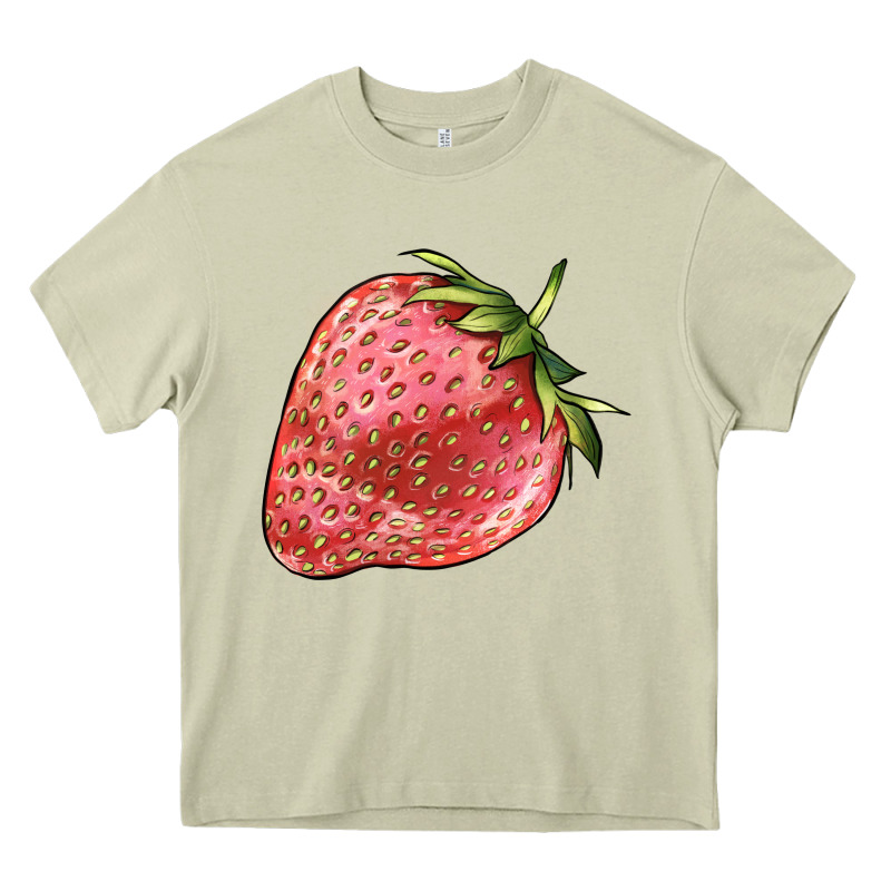 Strawberry Heavy Core Tee by BarkalooDesign | Teevron
