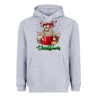 Heather Grey Sweet christmas Heavyweight Hoodie - NancyCooperArtShop
