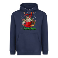 Navy Sweet christmas Heavyweight Hoodie - NancyCooperArtShop