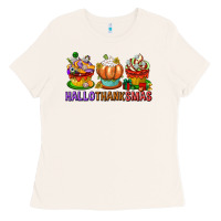 Bone hallothanksmas cupcakes Ladies Tee - texasbilliewilder