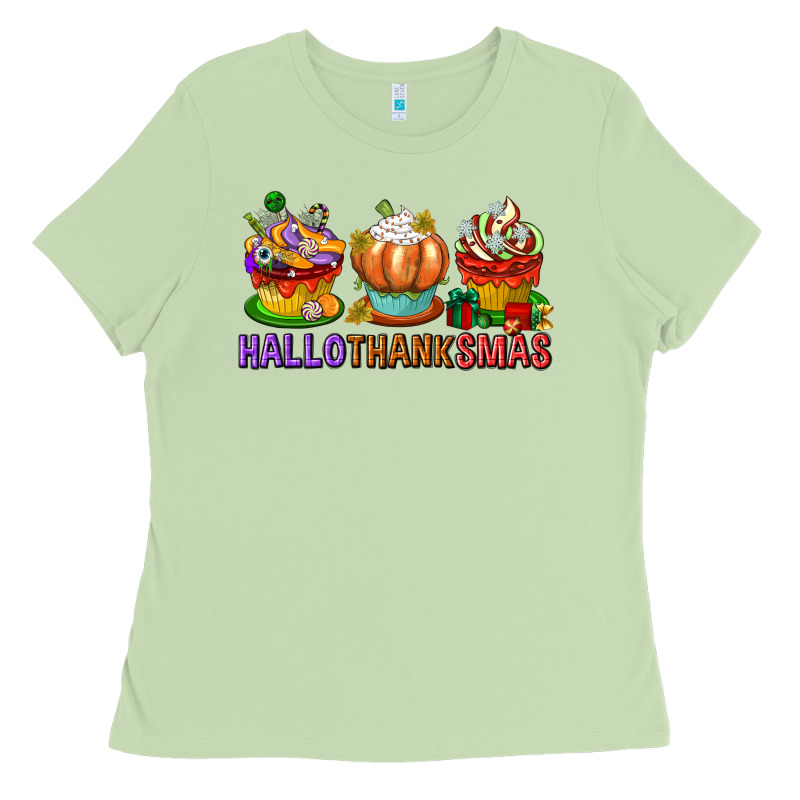Hallothanksmas Cupcakes Ladies Tee by texasbilliewilder | Teevron