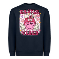 Navy Easter vibes Heavyweight Sweatshirt - MaliasSmallBusiness