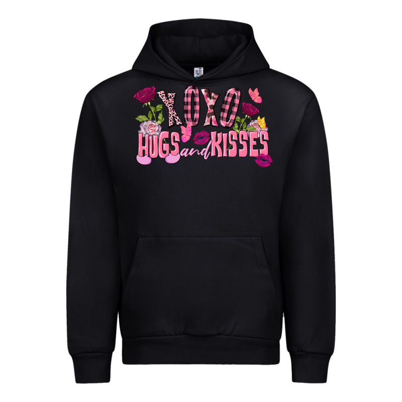 Xoxo Hugs And Kisses Valentine's Day Urban Hoodie by FaDigitalArtStudio | Teevron