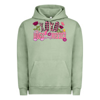 Pigment Oil Green Xoxo hugs and kisses Valentine's Day Urban Hoodie - FaDigitalArtStudio
