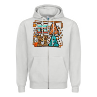 Dove Grey Fall Autumn Leopard Mama Zipper Hoodie - LillyAllenDesigns