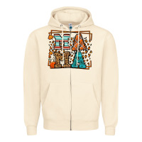Sandshell Fall Autumn Leopard Mama Zipper Hoodie - LillyAllenDesigns
