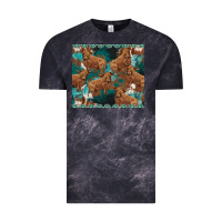 Cloud Black turquoises gemstones cowhide highlands cow Vintage Tee - BarkalooDesign