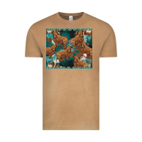 Vintage Camel turquoises gemstones cowhide highlands cow Vintage Tee - BarkalooDesign
