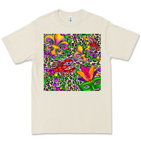 Bone mardi gras crawfish leopard  seamless pattern Premium Tee - FaDigitalArtStudio