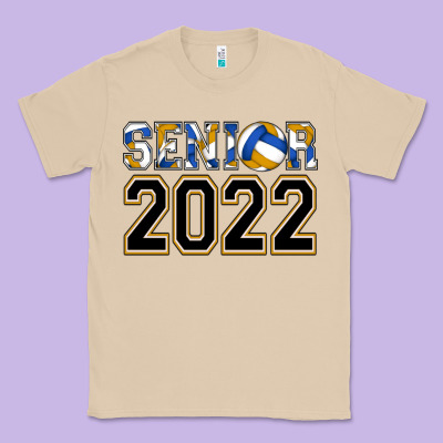 Senior Volleyball Classic Tee Designed By Adodesignshop