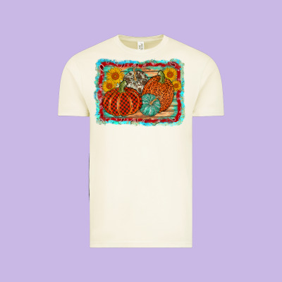 Pumpkin Sunflower Vintage Tee Designed By Adodesignshop