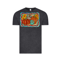 Vintage Black pumpkin sunflower Vintage Tee - AdoDesignShop