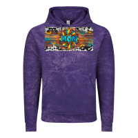 Cloud Purple leopard sunflower mom license plate Vintage Hoodie - Artiststas