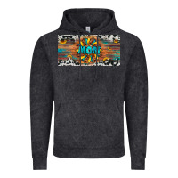 Vintage Black leopard sunflower mom license plate Vintage Hoodie - Artiststas