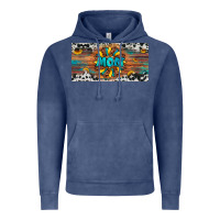 Vintage Denim leopard sunflower mom license plate Vintage Hoodie - Artiststas