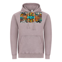 Vintage Zinc leopard sunflower mom license plate Vintage Hoodie - Artiststas