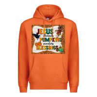 Carrot jesus flannel's pumpkins blessings Premium Hoodie - TumblerDesignByShophia