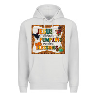 Dove Grey jesus flannel's pumpkins blessings Premium Hoodie - TumblerDesignByShophia