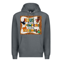Rock jesus flannel's pumpkins blessings Premium Hoodie - TumblerDesignByShophia