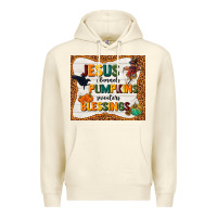 Sandshell jesus flannel's pumpkins blessings Premium Hoodie - TumblerDesignByShophia
