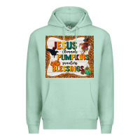 Seafoam jesus flannel's pumpkins blessings Premium Hoodie - TumblerDesignByShophia