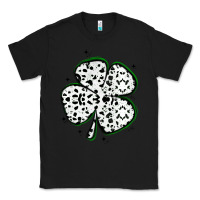 Black four leaf clover dalmatian print grunge Classic Tee - MaliasSmallBusiness