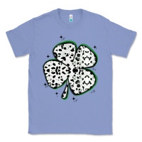 Colony Blue four leaf clover dalmatian print grunge Classic Tee - MaliasSmallBusiness