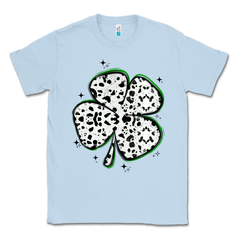 Four Leaf Clover Dalmatian Print Grunge Classic Tee by MaliasSmallBusiness | Teevron