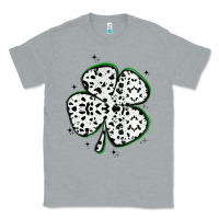 Heather Grey four leaf clover dalmatian print grunge Classic Tee - MaliasSmallBusiness
