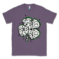 Lavender four leaf clover dalmatian print grunge Classic Tee - MaliasSmallBusiness