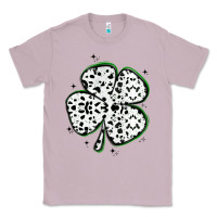 Lilac four leaf clover dalmatian print grunge Classic Tee - MaliasSmallBusiness