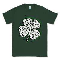 Sports Green four leaf clover dalmatian print grunge Classic Tee - MaliasSmallBusiness