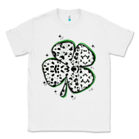 White four leaf clover dalmatian print grunge Classic Tee - MaliasSmallBusiness