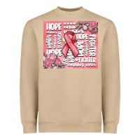Mushroom cancer words Heavyweight Sweatshirt - MaliasSmallBusiness