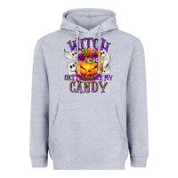 Heather Grey Witch Better Have My Candy Heavyweight Hoodie - texasbilliewilder