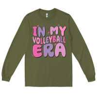Army Green in my volleyball era Long Sleeve Tee - MaliasSmallBusiness