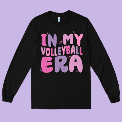 In My Volleyball Era Long Sleeve Tee Designed By Maliassmallbusiness