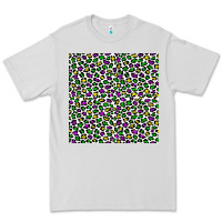 Dove Grey mardi gras leopard  seamless pattern Premium Tee - FaDigitalArtStudio