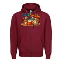 Burgundy Fall Cutest Pumpkin In The Patch Zipper Hoodie - LillyAllenDesigns