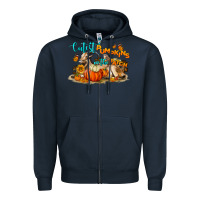 Navy Fall Cutest Pumpkin In The Patch Zipper Hoodie - LillyAllenDesigns