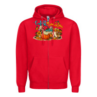 Red Fall Cutest Pumpkin In The Patch Zipper Hoodie - LillyAllenDesigns