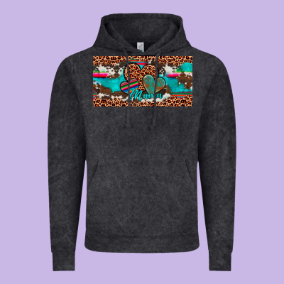 Hearts Mama License Plate Vintage Hoodie Designed By Artiststas